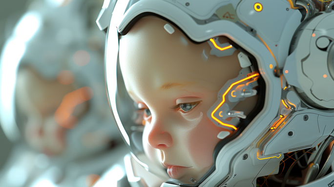 婴儿 科技机器人+ AI 智能科技