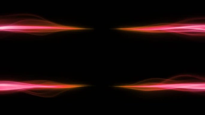 粒子线条橙红色飘带光线背景光谱分流特效