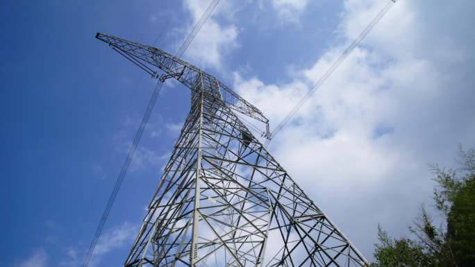 高压电传输电塔高压电塔国家电网延时合集
