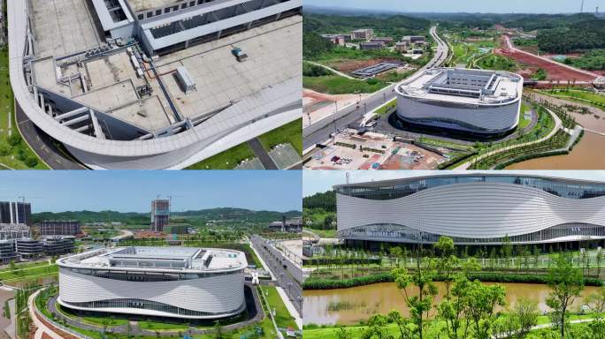 德阳天府数谷航拍素材