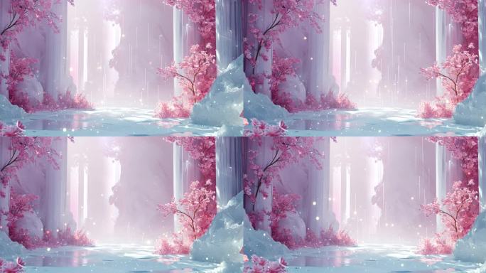 水晶欧式宫殿童话歌剧演唱会舞台背景大屏