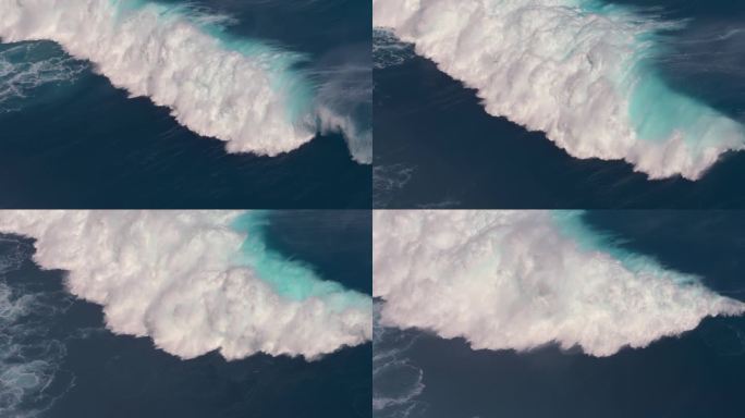 海浪波浪翻滚波涛汹涌4K慢动作
