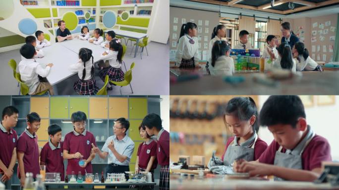 4K 小学宣传片 学校 素质教育合集