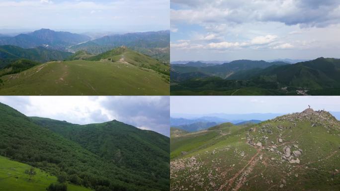 北京门头沟区东灵山景区航拍