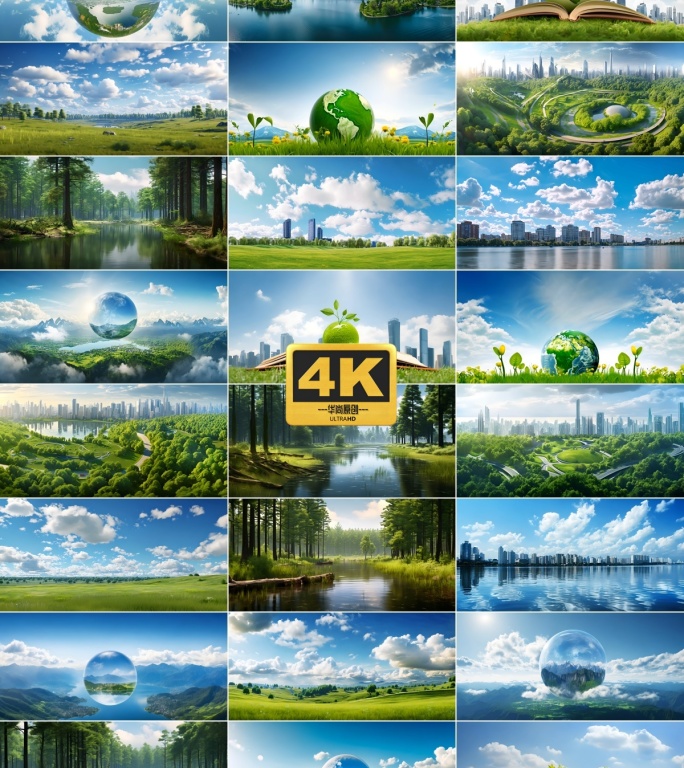 4k环保绿色城市合集