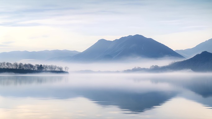 【4k】中国古风山水背景意境山水背景