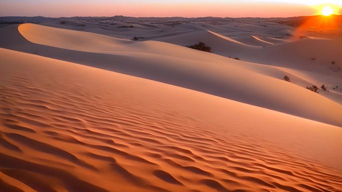 沙漠日落：壮丽的自然奇观