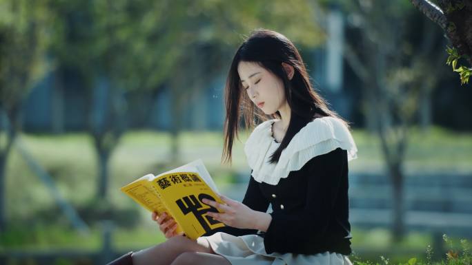 4K大学校园学习生活运动读书艺术校园意境