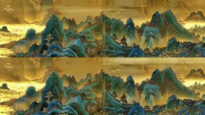 写意千里江山图