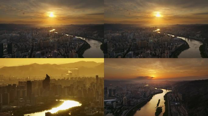 兰州城市风光晚霞2