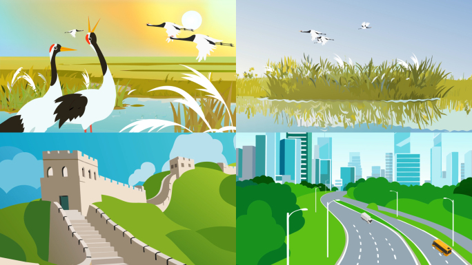 党建场景mg动画