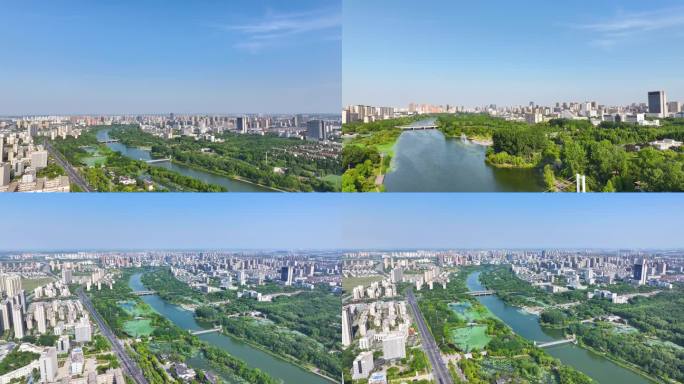 【精选】古黄河公园航拍 宿迁城市大景航拍