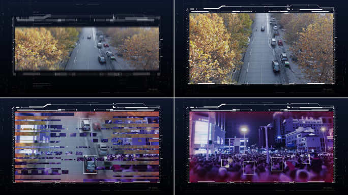 监控抓拍大数据分析AE模板