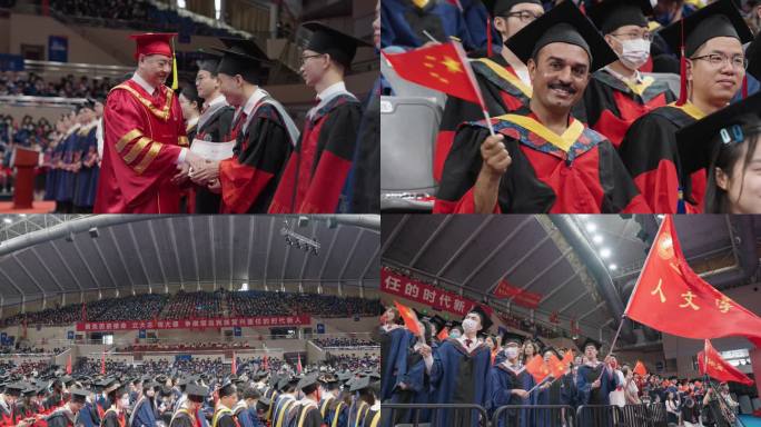 毕业季 留学生 毕业 华科 大学毕业