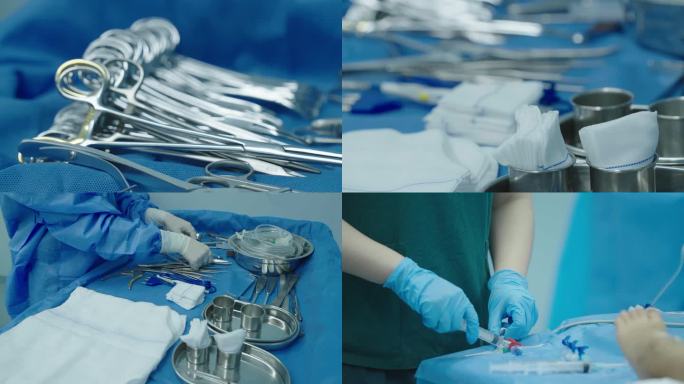 31手术室内护士整理手术器械