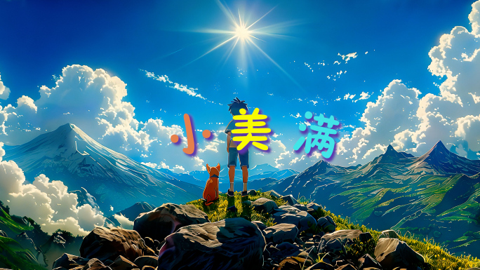 小美满动漫舞台背景视频