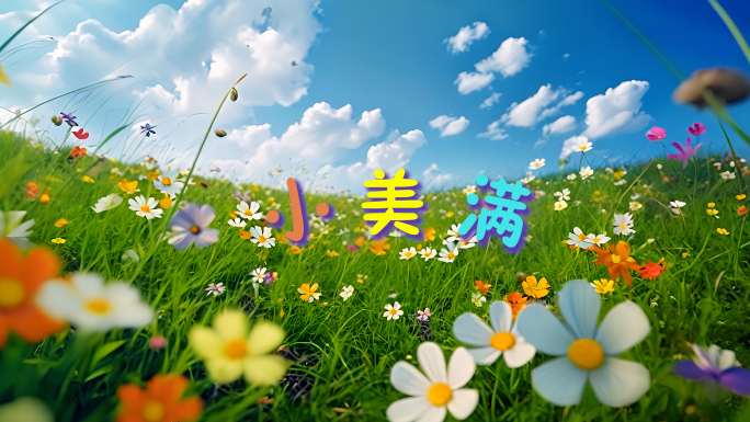 歌曲《小美满》舞台背景MV视频画面