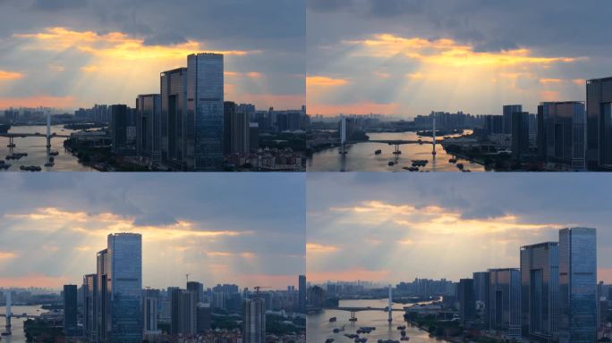 航拍珠江洛溪大桥丁达尔7