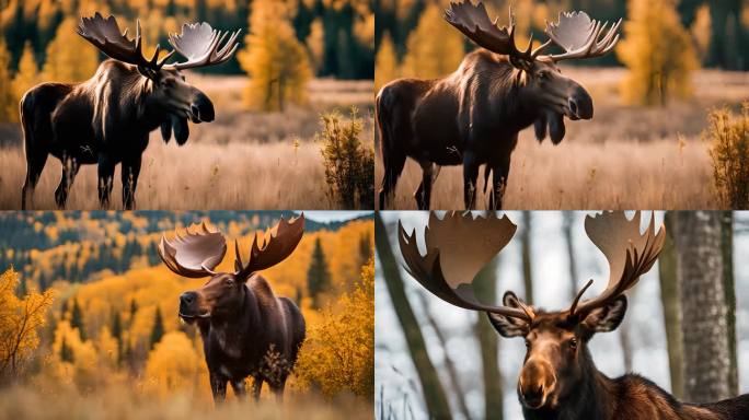 4K驼鹿（moose）