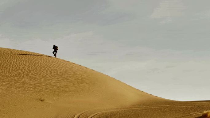 荒凉沙漠 戈壁 无人区