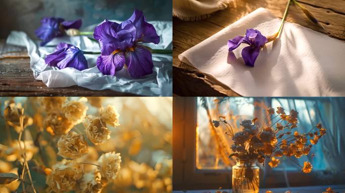 【合集】凋谢凋零花朵情景意境