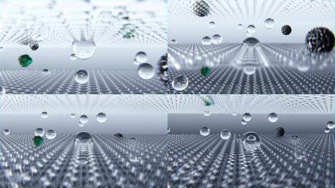 科技饮水净水水滴水流杂质过滤滤芯产品动画