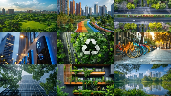 绿色生态城市 碳中和 美丽城市 低碳城市