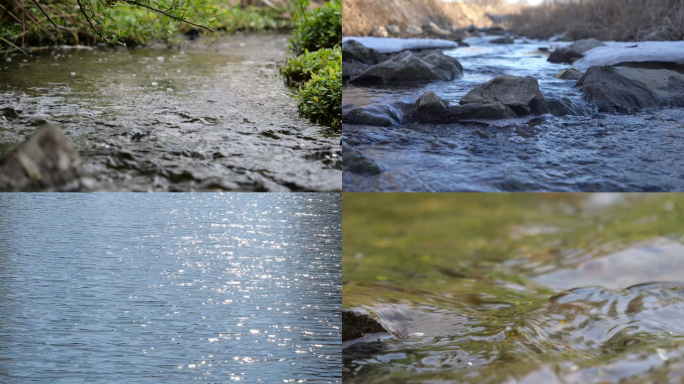 水流 溪水 小河 浪花 水花