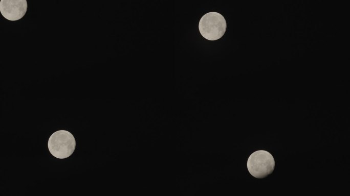 月亮延时 月球过境的画面