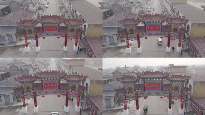 尧都陶寺牌楼4K航拍