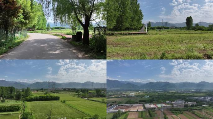 乡村振兴高桥航拍素材