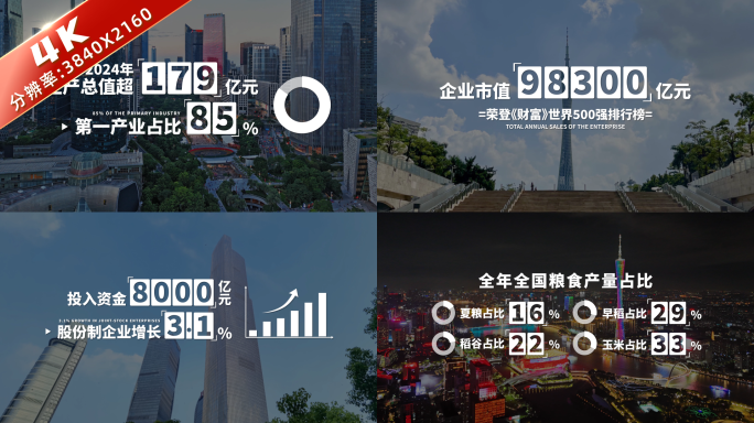 简洁大气文字数据字幕 01