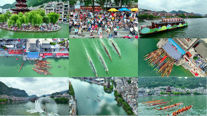 4k贵州镇远龙舟赛大合集