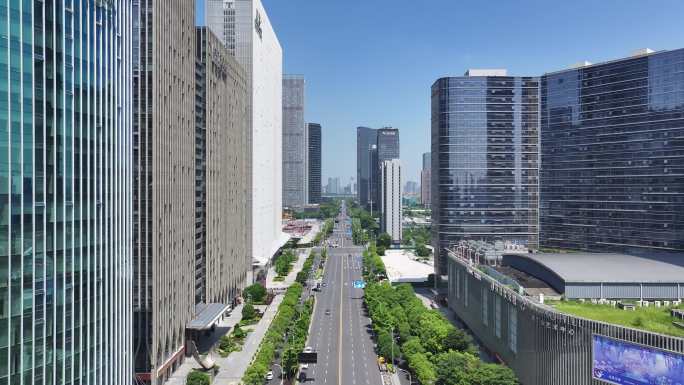 杭州萧山区钱江世纪城建筑群航拍