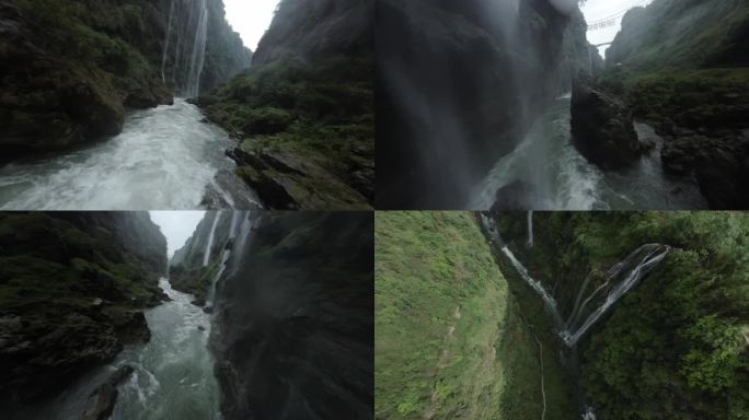 马岭河大峡谷瀑布fpv穿越机航拍贵州兴义
