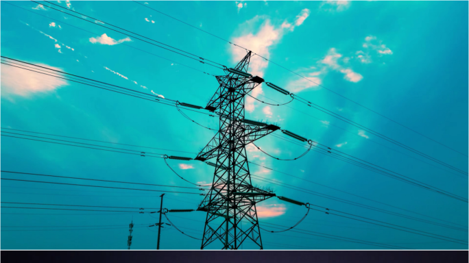 城市日转夜-夜景灯光延时-居民区万家灯火