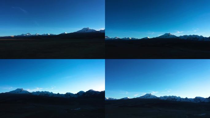 年会背景开幕背景 高原雪景高海拔雪山