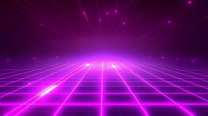 紫色渐变网格线数字科技背景矢量图
