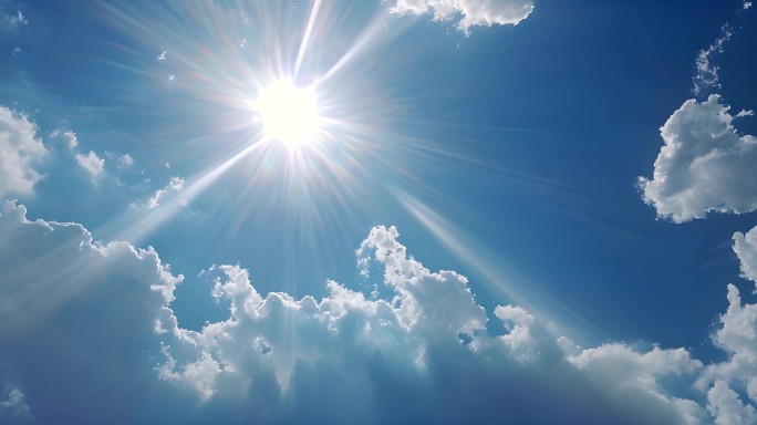 高温炎热 夏日高温天气 日晕 高温 热浪