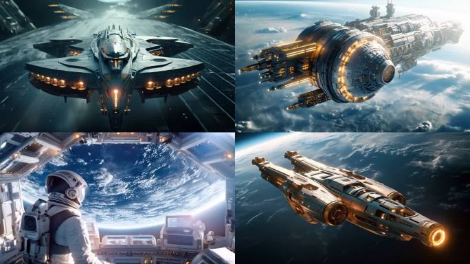 星际穿越宇宙外太空宇航员空间站航天探索