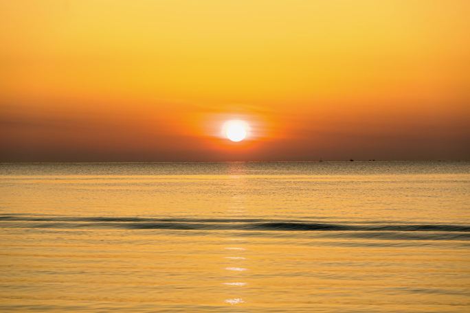 烟台养马岛海上日出