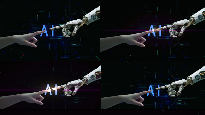 手指触摸 AI机器人