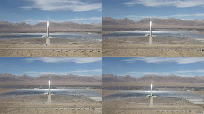 青海海西光伏电站航拍