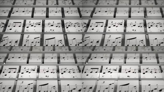 3D音乐笔记乐谱音符音谱