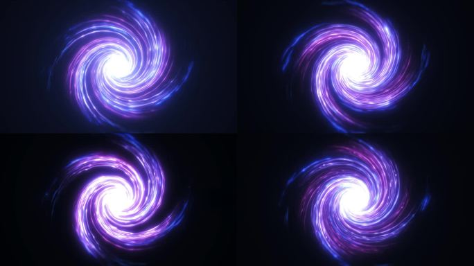 紫色宇宙传送旋涡视频素材