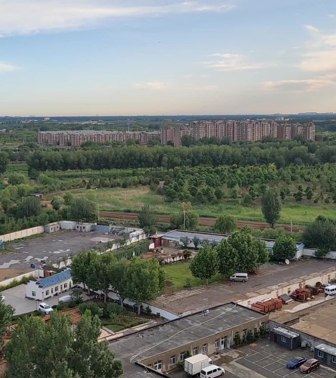 北京通州雨后风景