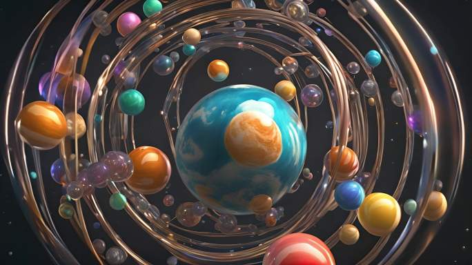 圆球球体装饰摆件宇宙行星