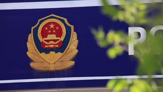 公安 警察 警徽 民警 派出所 视频素材