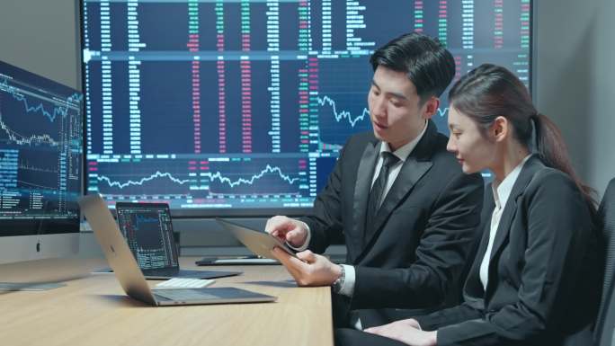 4k金融商务股票K线素材合集