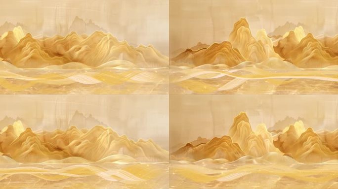 【7k】中国风白金色山水